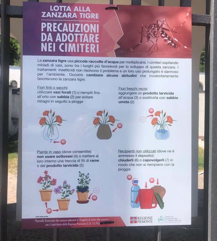 I cartelli informativi collocati nei tre cimiteri cittadini I cartelli informativi collocati nei tre cimiteri cittadini