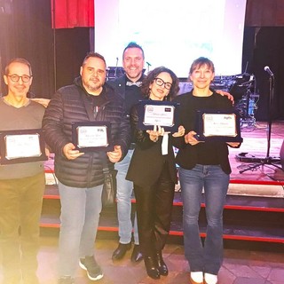 I premiati con il segretario territoriale Gabriele Montana