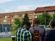 Saluzzo; cerimonia di commemorazione dell'Olimpic Calcio per Rasmane Ouedraogo- foto Paola Ravazzi