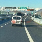 Immagine dell'apertura dell'autostrada A33 lo scorso 29 dicembre