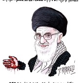 La situazione dell'Iran nella vignetta di Paparelli La situazione dell'Iran nella vignetta di Paparelli
