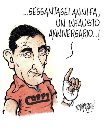 LA  VIGNETTA - Danilo Paparelli ricorda l'addio a un personaggio che ancora emoziona e coinvolge gli italiani: "L'Airone vola ancora ed è sempre nella leggenda"