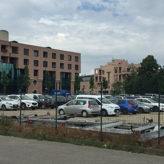 L'area del parcheggio Inail