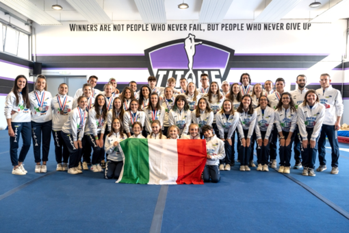 Alba, festa per il ritorno del team Italia dopo il bronzo mondiale di cheerleading