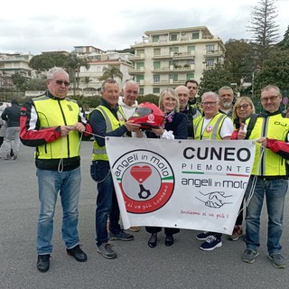 La staffetta degli Angeli in moto è arrivata Da Sanremo a Cuneo
