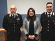 Da sinistra: il luogotenente Mauro Araldo, la sindaca Giulia Adriano e il carabiniere Vincenzo Cannizzo Da sinistra: il luogotenente Mauro Araldo, la sindaca Giulia Adriano e il carabiniere Vincenzo Cannizzo