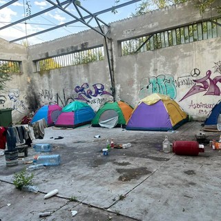 Alcuni accampamenti sul Lungotanaro ad Alba