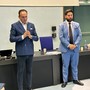 Il Governatore Cirio con l'assessore Riboldi Il Governatore Cirio con l'assessore Riboldi