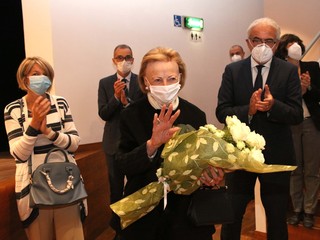 Nei locali della Fondazione Ferrero, di cui è presidente