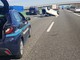 L'auto cappottata sulla A4 L'auto cappottata sulla A4