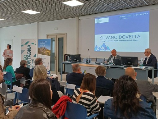 L’intervento del consigliere Dovetta durante il festival transfrontaliero Alpimed+