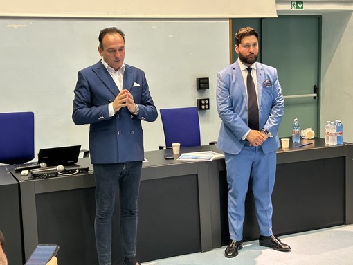Il Governatore Cirio con l'assessore Riboldi Il Governatore Cirio con l'assessore Riboldi