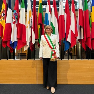 Il sindaco Annalisa Ghella in visita al Parlamento Europeo a Strasburgo