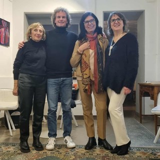 Foto di gruppo al termine della serata Albedo