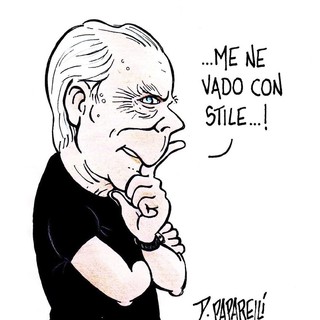 La vignetta di Danilo Paparelli dedicata ad Armani