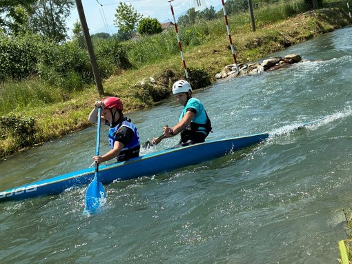 Anna Bredy e Giovanni Tassone nella gara del C2 Junior Misto