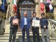 La delegazione giapponese con il sindaco Fogliato