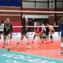 Borello festeggia per la conquista dell'ultimo punto del match contro la Cina Taipei Borello festeggia per la conquista dell'ultimo punto del match contro la Cina Taipei