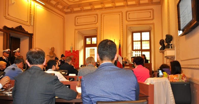 Una passata seduta del Consiglio comunale braidese