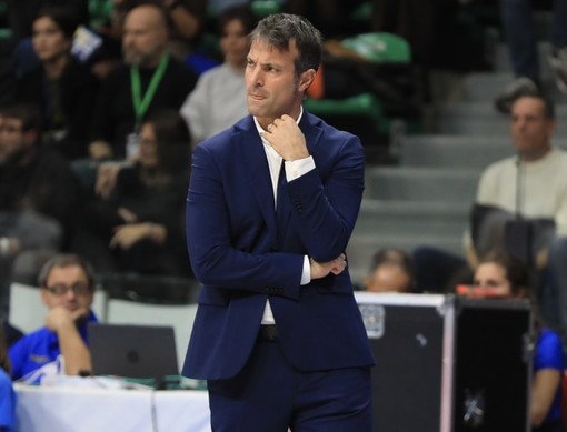 Matteo Battocchio durante una fase di gioco contro Trento (Foto Margherita Leone)