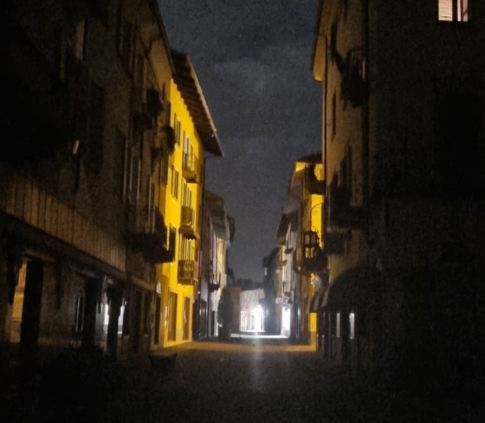 Buio a Bra, blackout notturno  nel centro della città