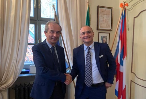 Il saluto del sindaco di Bra al Questore Carmine Rocco Grassi