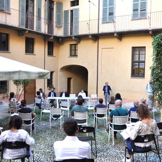 Un momento della presentazione tenuta a Palazzo Mathis