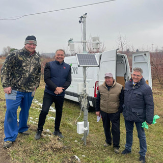 Posata a Mondovì la prima delle 400 stazioni meteo-climatiche Diagram-Agrion