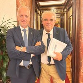 I parlamentari leghisti Giorgio Maria Bergesio e Francesco Bruzzone