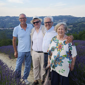 Marcello Pasquero con Nando Marino, la moglie e Marco Suria Marcello Pasquero con Nando Marino, la moglie e Marco Suria