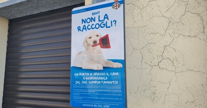 Quando l'inciviltà la fa da "padrone": a Cherasco l'invito a raccogliere le deiezioni dei cani Quando l'inciviltà la fa da "padrone": a Cherasco l'invito a raccogliere le deiezioni dei cani