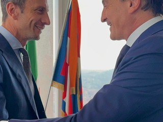 Cirio e Fedriga al Grattacielo Piemonte Cirio e Fedriga al Grattacielo Piemonte