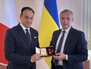 Da sinistra: Cirio e l'ambasciatore Melnyk