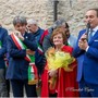 Il presidente della Regione Alberto Cirio con il sindaco Borgna e la presidente Vaschetto (Fotoservizio di Candido Capra)