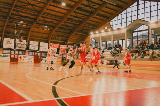 Un momento della partita vinta contro Biella