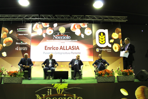 Claudio Bogetti, Giorgio Maria Bergesio, Enrico Allasia e Alberto Cirio hanno portato i saluti alla nutrita platea