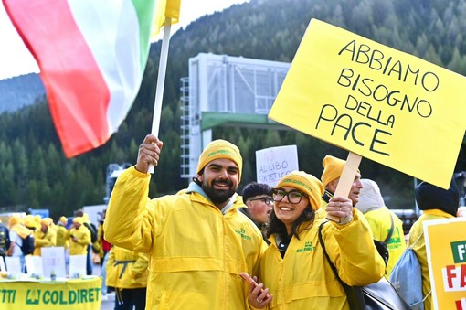 La manifestazione di Coldiretti al Brennero
