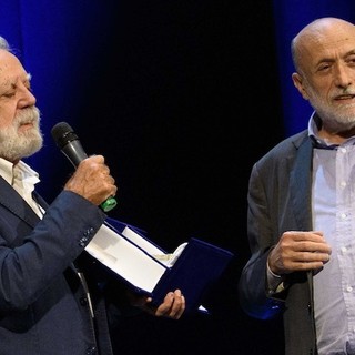 Carlo Petrini e Sergio Staino (foto di Roberto Molteni)