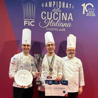 Campionati della Cucina Italiana, il cuneese Leonardo Castagnotto conquista il secondo posto Campionati della Cucina Italiana, il cuneese Leonardo Castagnotto conquista il secondo posto