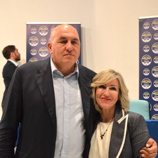 Guido Crosetto con Monica Ciaburro, confermata alla Camera per Fratelli d'Italia