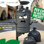 Rifiuti a Cuneo: scatta la campagna di sensibilizzazione contro l'uso errato dei cestini pubblici