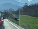 Il camion ribaltato sulla Bovesana Il camion ribaltato sulla Bovesana