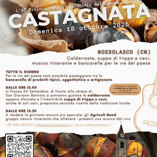 Bossolasco in festa con la tradizionale castagnata