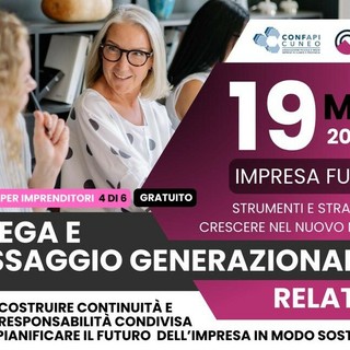 Delega e passaggio generazionale: a Cuneo un incontro per costruire il futuro dell’impresa