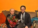 Il sindaco di Alba ha festeggiato i 102 anni della concittadina Laura Cane