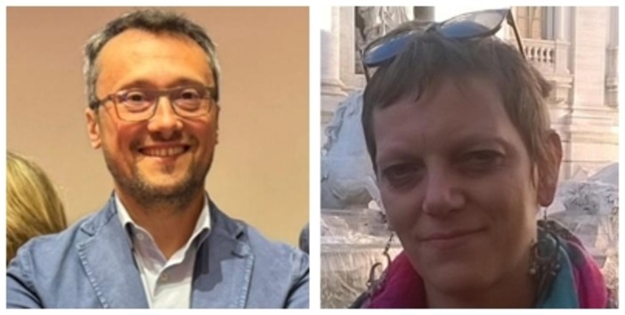 Da sinistra: Lorenzo Busciglio, neo dirigente dell'Istituto comprensivo Borgo San Giuseppe e Elisa Peruzzi, neo dirigente dell'Istituto Virginio Donadio Agraria Cuneo ed alberghiero Dronero