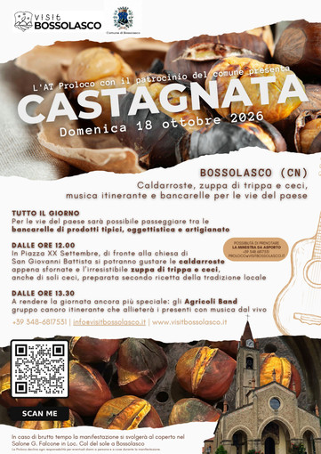 Bossolasco in festa con la tradizionale castagnata Bossolasco in festa con la tradizionale castagnata