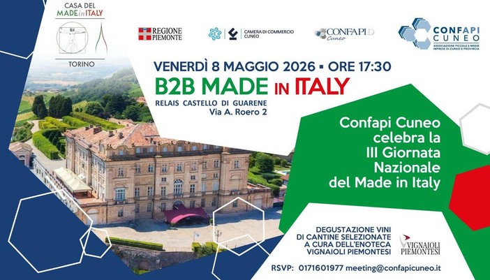 Confapi Cuneo celebra le eccellenze del territorio nella Giornata Nazionale del Made in Italy 2026