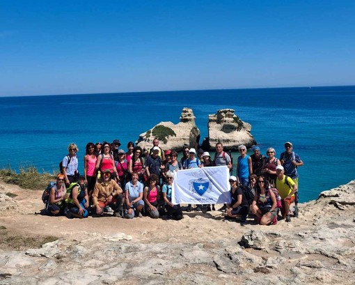 La delegazione albese lungo il cammino del Salento La delegazione albese lungo il cammino del Salento