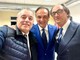 Franco Graglia insieme con il presidente Cirio e il dottor Massimo Gula